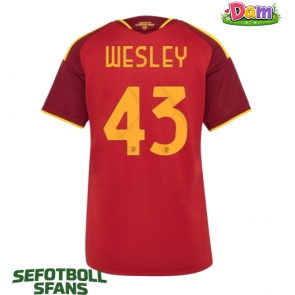 AS Roma Wesley Franca #43 Hemmatröja Kvinnor 2026-27 Kortärmad